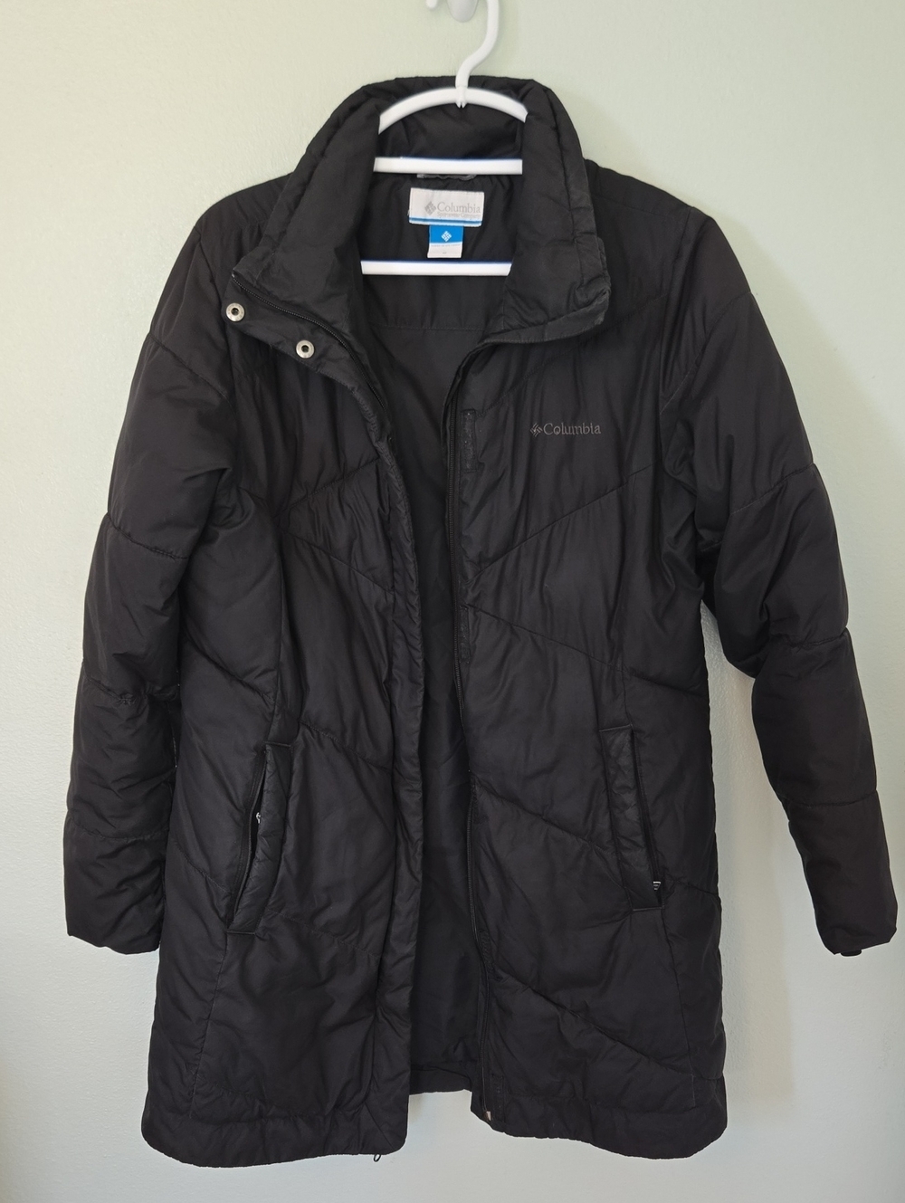 Columbia | Long Black Puffer Coat Size Medium